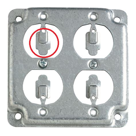 what the metal tabs in electrical boxes for|electrical plate tabs instructions.